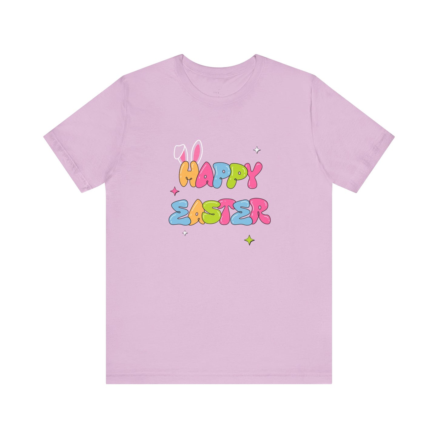 Happy Easter Unisex Tee, Colorful Easter T-shirt, Spring Celebration Shirt, Holiday Gift, Casual Wear, Easter Party Outfit