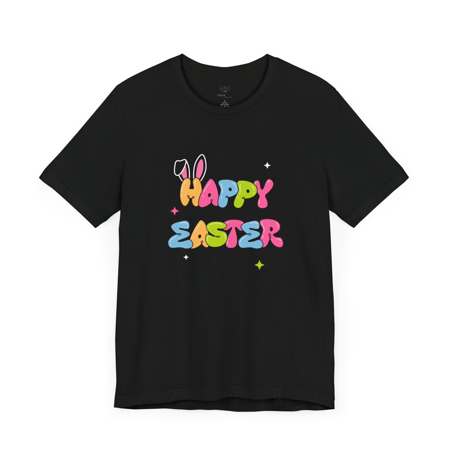 Happy Easter Unisex Tee, Colorful Easter T-shirt, Spring Celebration Shirt, Holiday Gift, Casual Wear, Easter Party Outfit