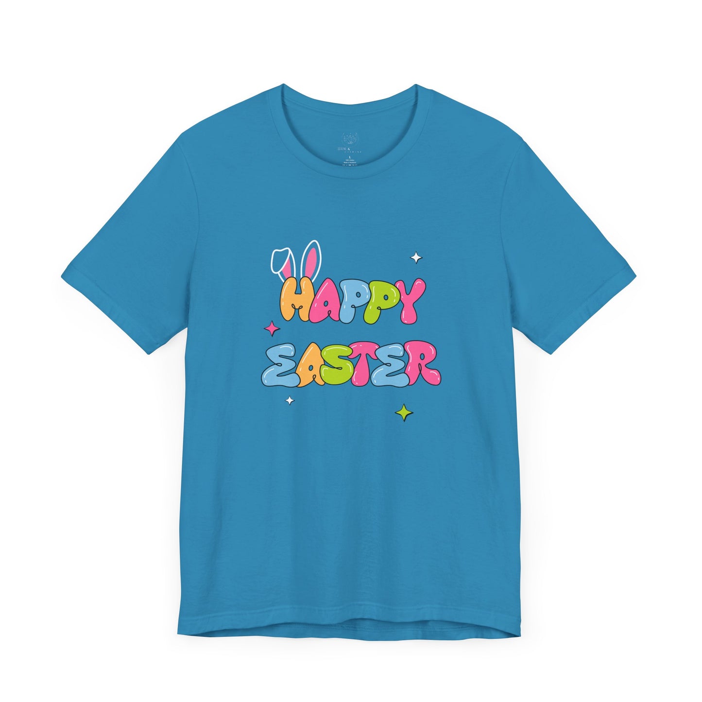 Happy Easter Unisex Tee, Colorful Easter T-shirt, Spring Celebration Shirt, Holiday Gift, Casual Wear, Easter Party Outfit